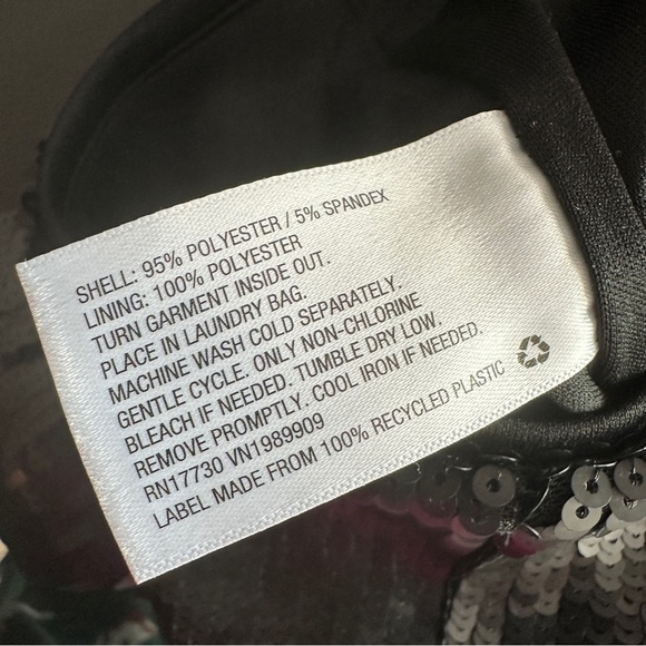 Future Collective black sequin flare pants NWT 2 - Picture 6 of 7